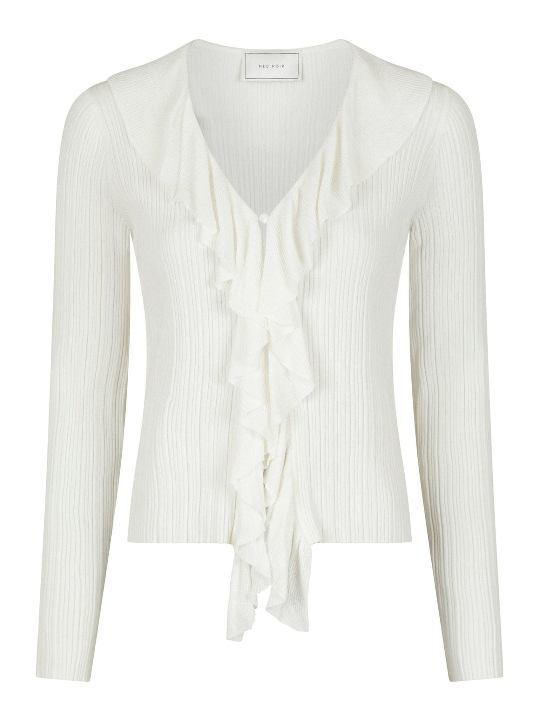 Sahni Knit Blouse Off White | Skjorter og bluser | Smuk - Dameklær på nett