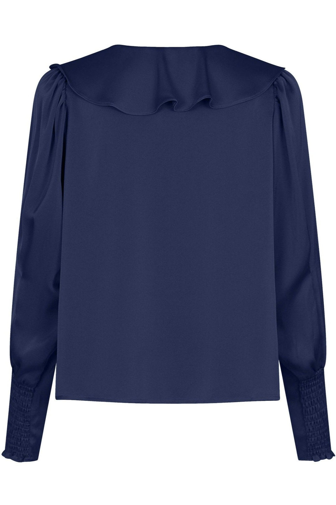 Sandie Sateen Blouse Navy | Skjorter og bluser | Smuk - Dameklær på nett