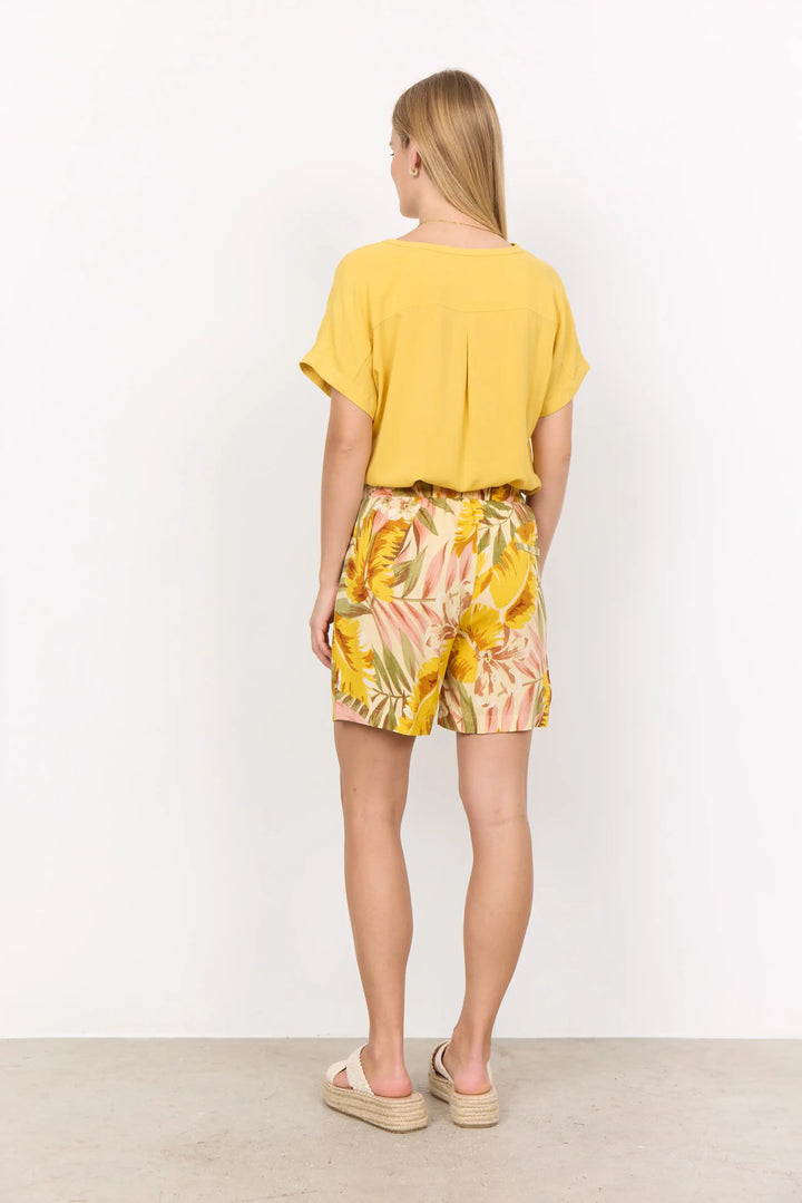 Sc-Elyse 3-C Golden Yellow Combi | Shorts | Smuk - Dameklær på nett