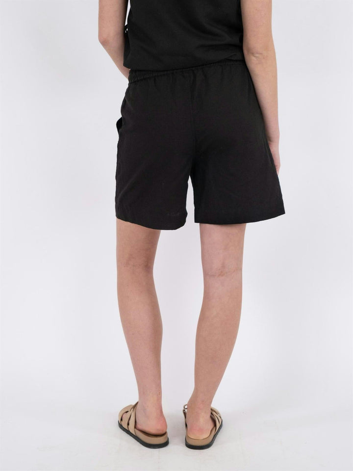 Shea Linen Shorts Black | Shorts | Smuk - Dameklær på nett