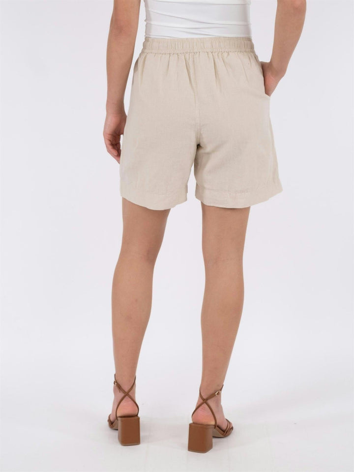 Shea Linen Shorts Sand | Shorts | Smuk - Dameklær på nett