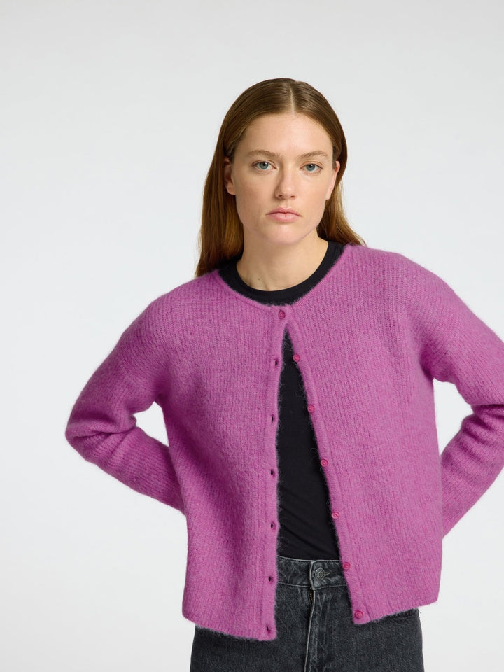 Sia Ras Ls Knit O - Neck Cardigan First Bloom Melange | Genser | Smuk - Dameklær på nett