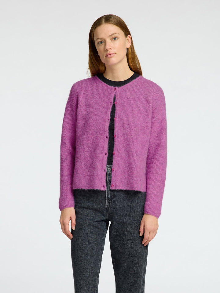 Sia Ras Ls Knit O - Neck Cardigan First Bloom Melange | Genser | Smuk - Dameklær på nett