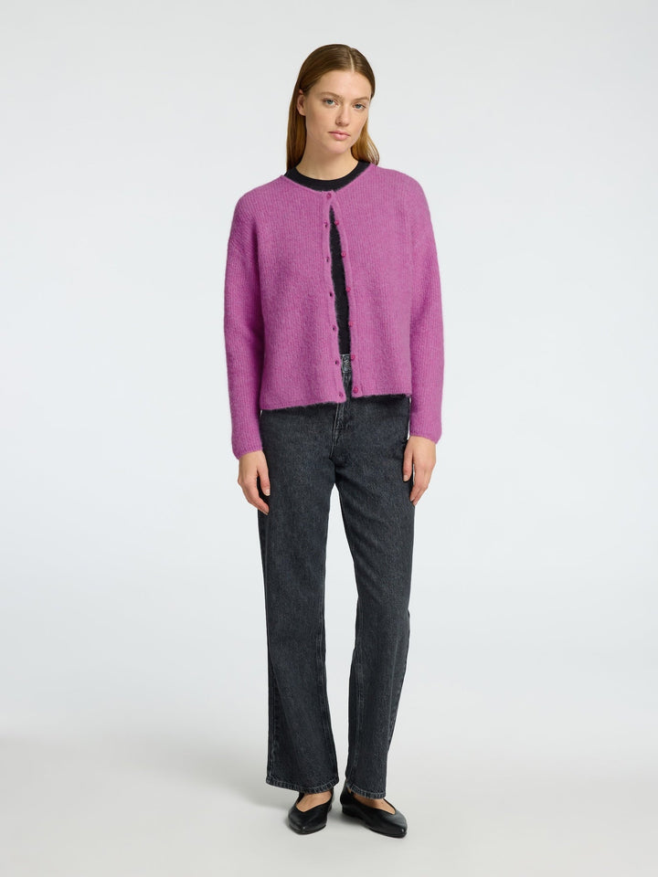 Sia Ras Ls Knit O - Neck Cardigan First Bloom Melange | Genser | Smuk - Dameklær på nett