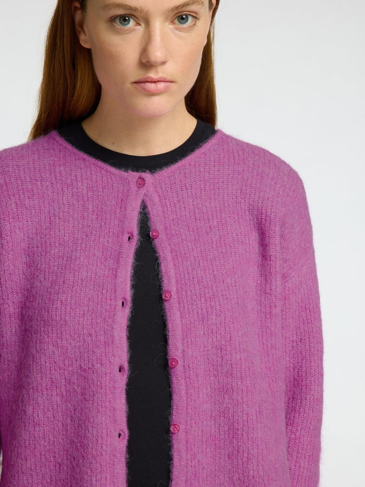 Sia Ras Ls Knit O - Neck Cardigan First Bloom Melange | Genser | Smuk - Dameklær på nett