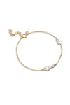 Sofia Bracelets Light Pink, Khaki Green, Peach And Pearl