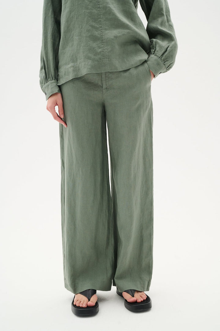 Solinaiw Pants Agave Green | Bukser | Smuk - Dameklær på nett