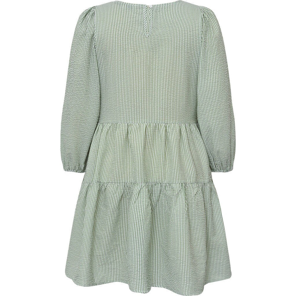 Sonja Dress White/Green | Skjorter og bluser | Smuk - Dameklær på nett