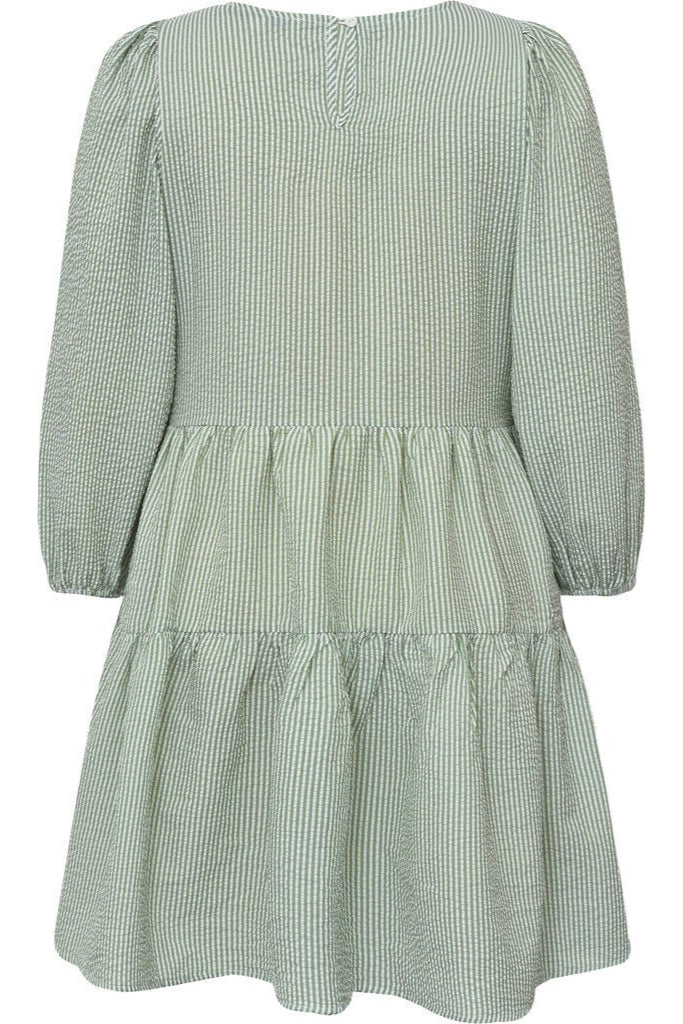 Sonja Dress White/Green | Skjorter og bluser | Smuk - Dameklær på nett