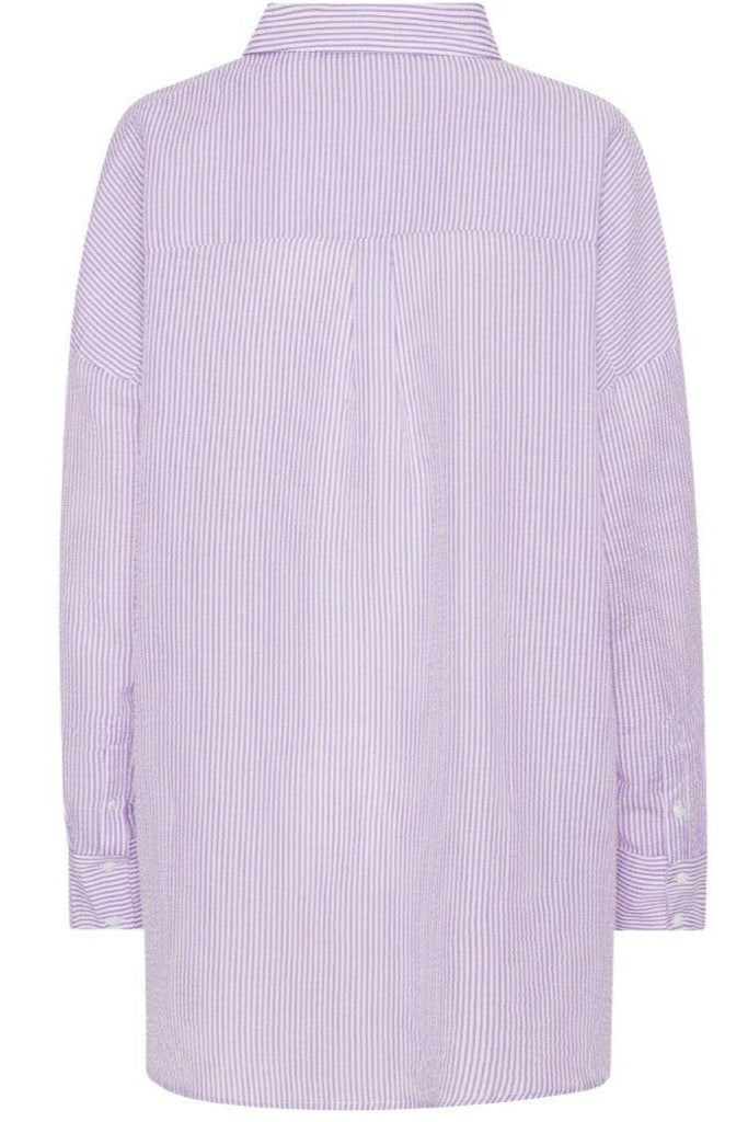 Sonja Shirt Purple/White | Skjorter og bluser | Smuk - Dameklær på nett