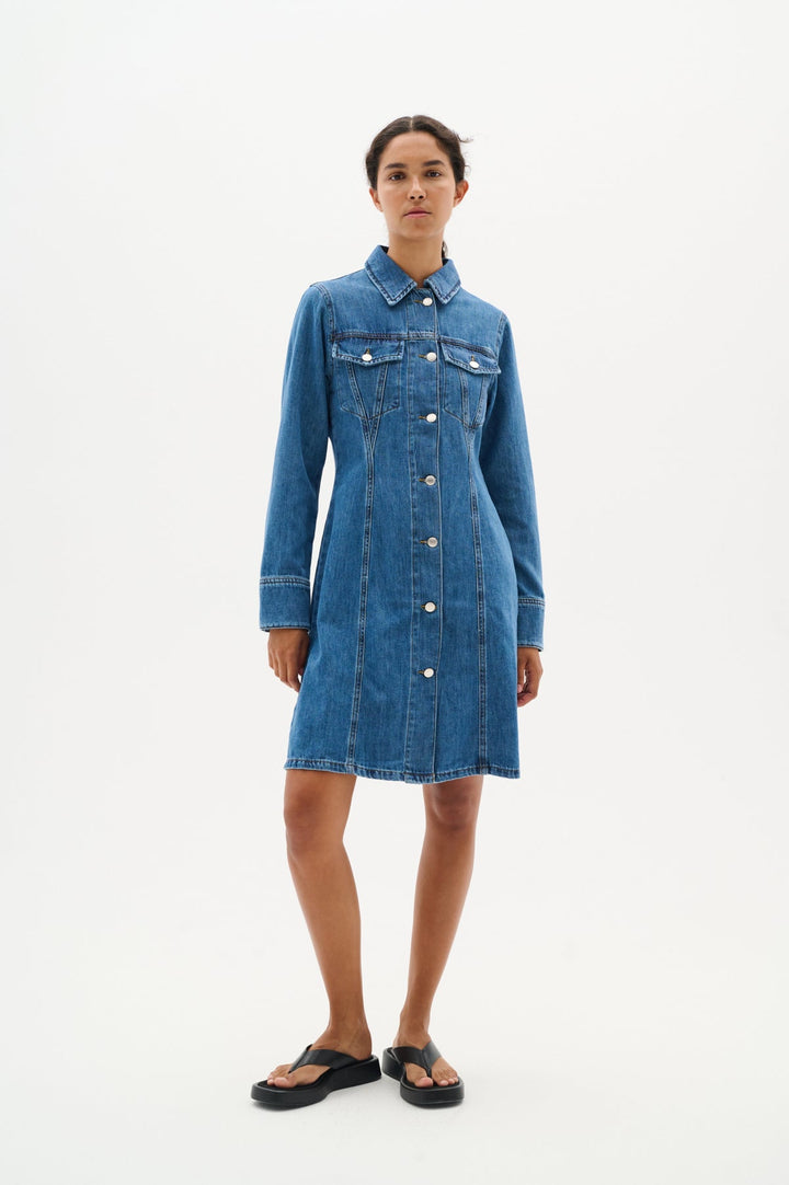 Sophinaiw Short Dress Washed Denim | Kjoler | Smuk - Dameklær på nett