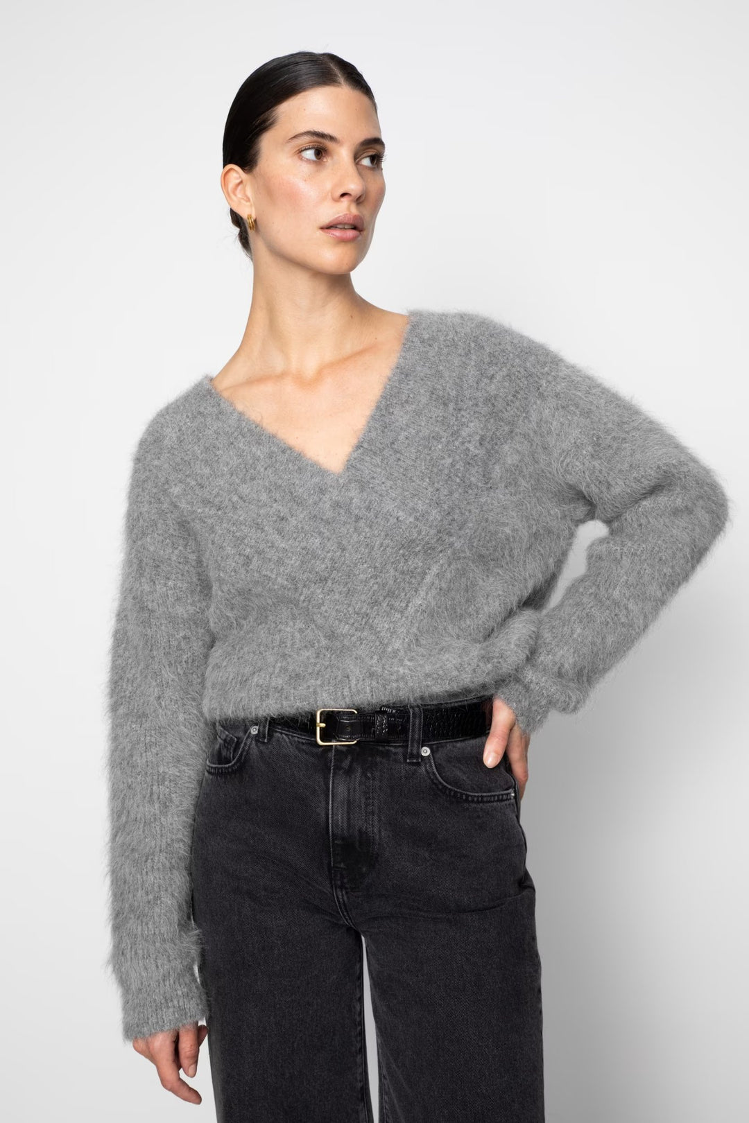 Souk Knit Grey Melange | Genser | Smuk - Dameklær på nett