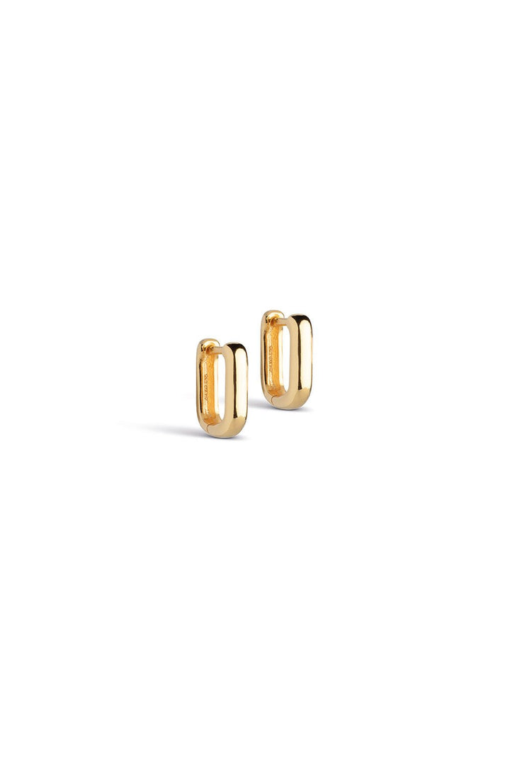 Square 12 Mm Earrings Gold | Accessories | Smuk - Dameklær på nett