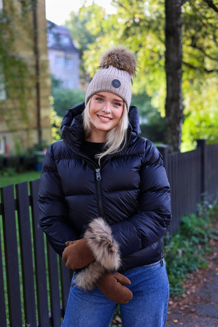 St. Moritz Beanie Dark Beige | Accessories | Smuk - Dameklær på nett