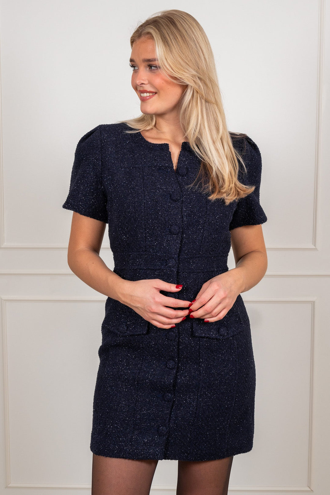 Stassie Mini Dress Dark Blue | Kjoler | Smuk - Dameklær på nett