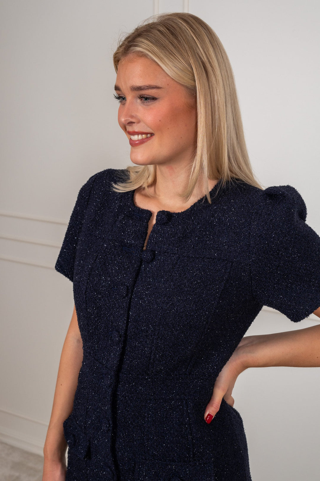 Stassie Mini Dress Dark Blue | Kjoler | Smuk - Dameklær på nett