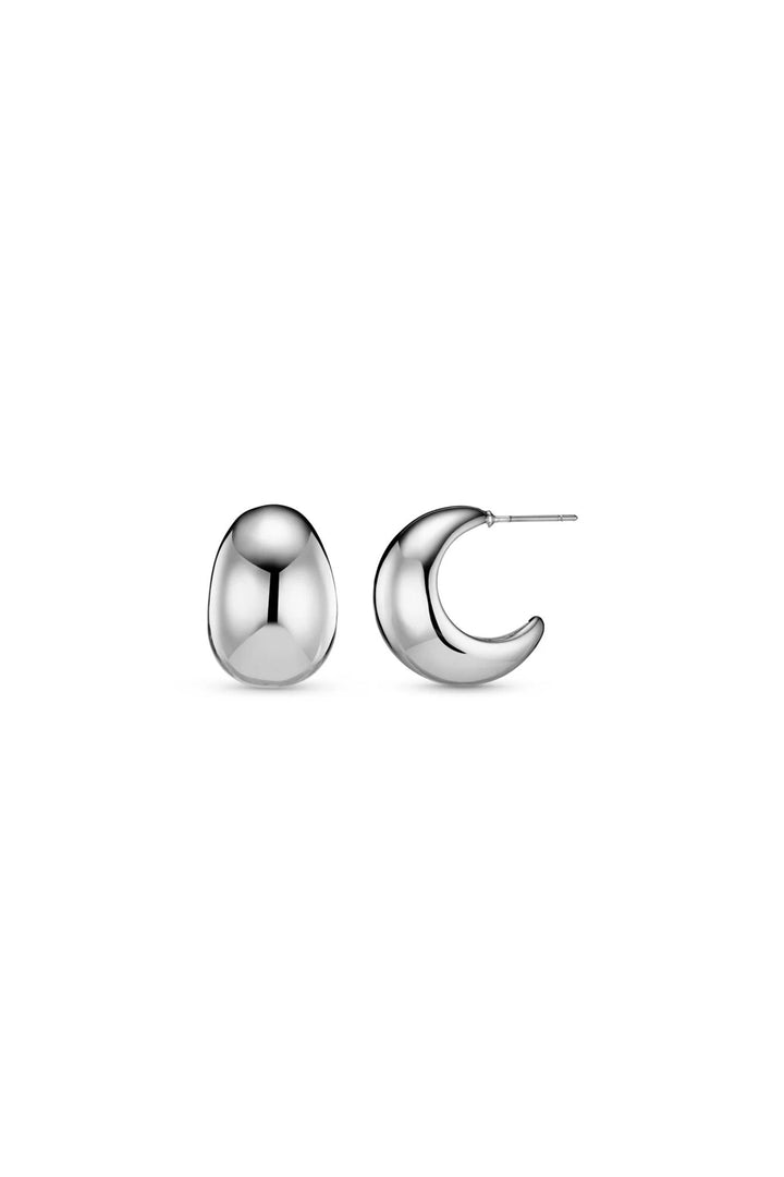 Statement Domed Tapered Earring Silver | Accessories | Smuk - Dameklær på nett