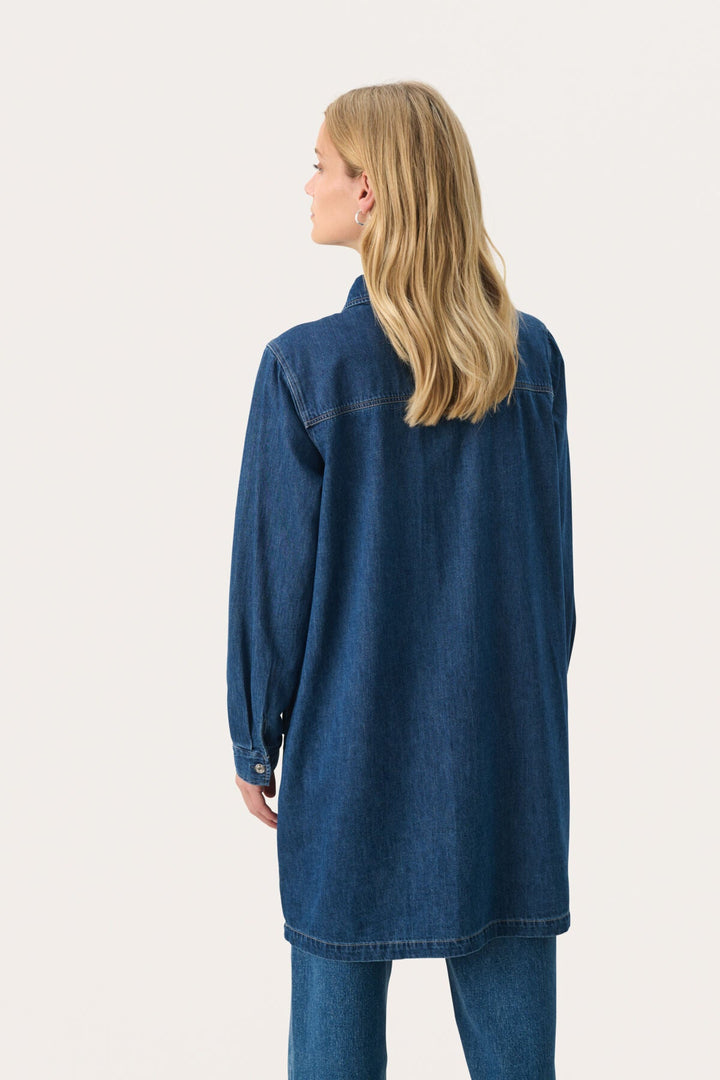 Stinepw Dress Medium Blue Denim | Kjoler | Smuk - Dameklær på nett