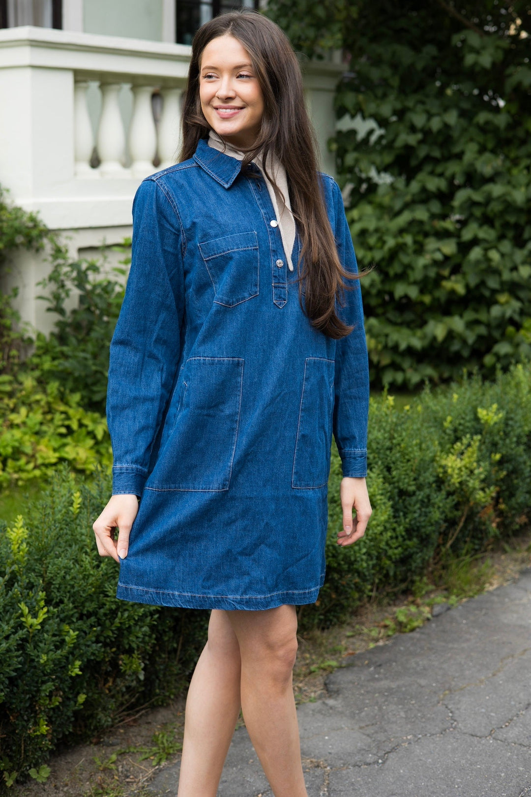 Stinepw Dress Medium Blue Denim | Kjoler | Smuk - Dameklær på nett