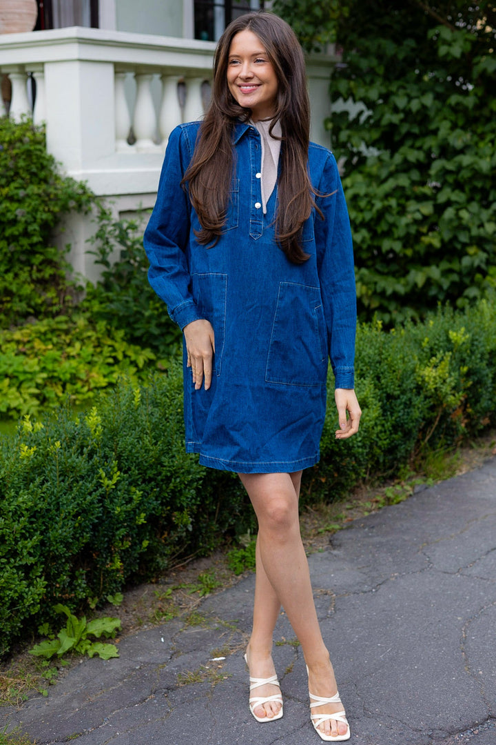 Stinepw Dress Medium Blue Denim | Kjoler | Smuk - Dameklær på nett