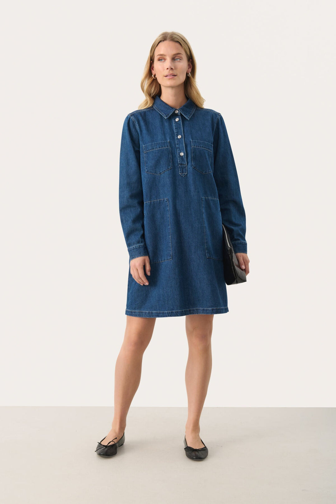 Stinepw Dress Medium Blue Denim | Kjoler | Smuk - Dameklær på nett