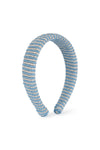 Striped Headband Blue