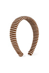 Striped Headband Brown