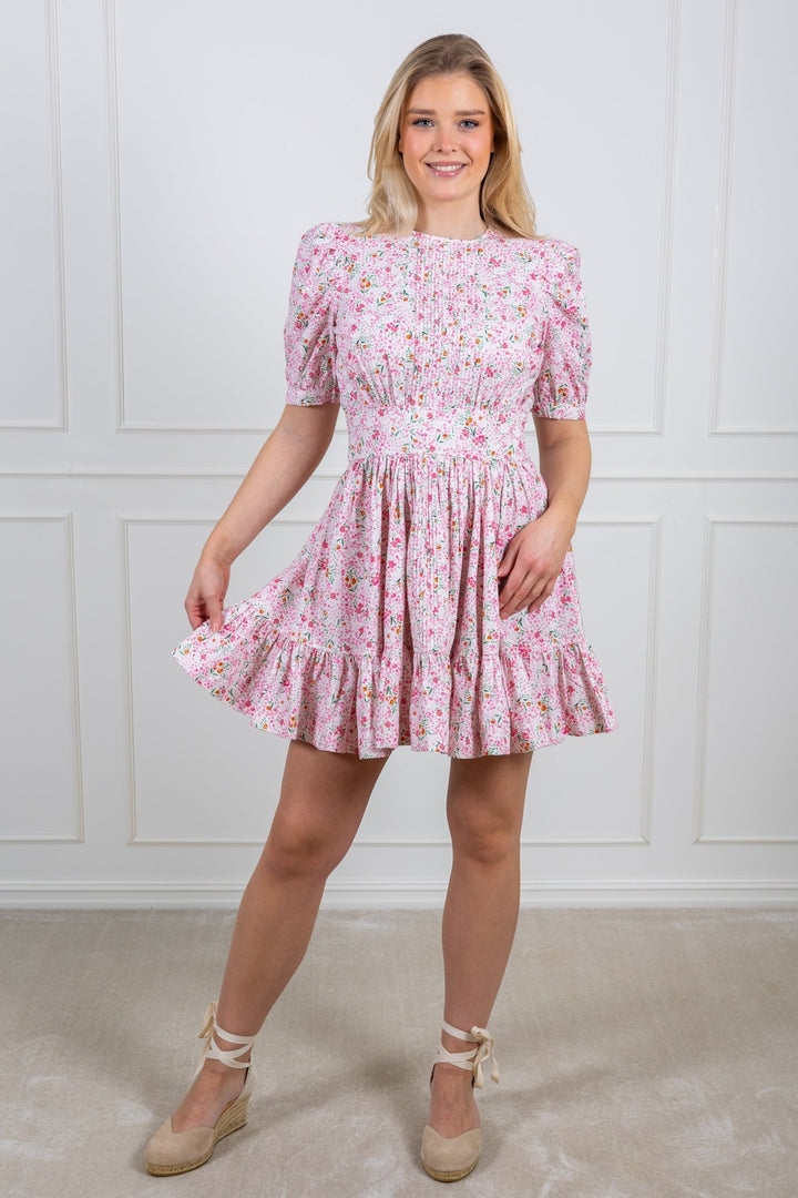 Structured Mini Dress Petite Flowers | Kjoler | Smuk - Dameklær på nett