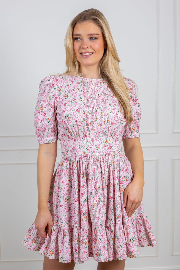 Structured Mini Dress Petite Flowers | Kjoler | Smuk - Dameklær på nett