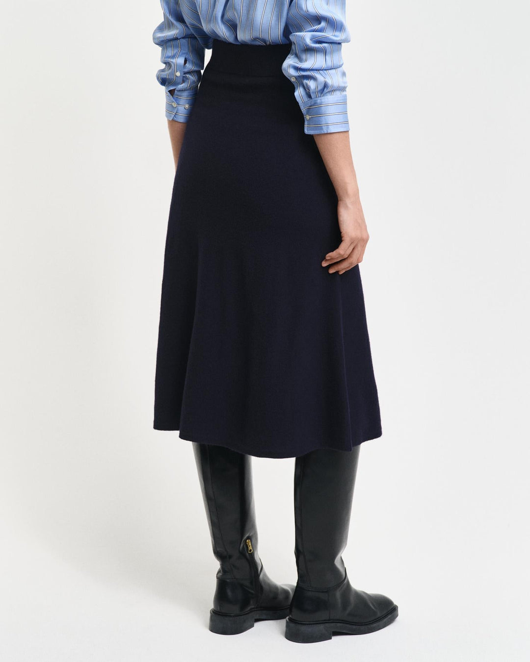 Superfine Lambswool Skirt Evening Blue | Skjørt | Smuk - Dameklær på nett