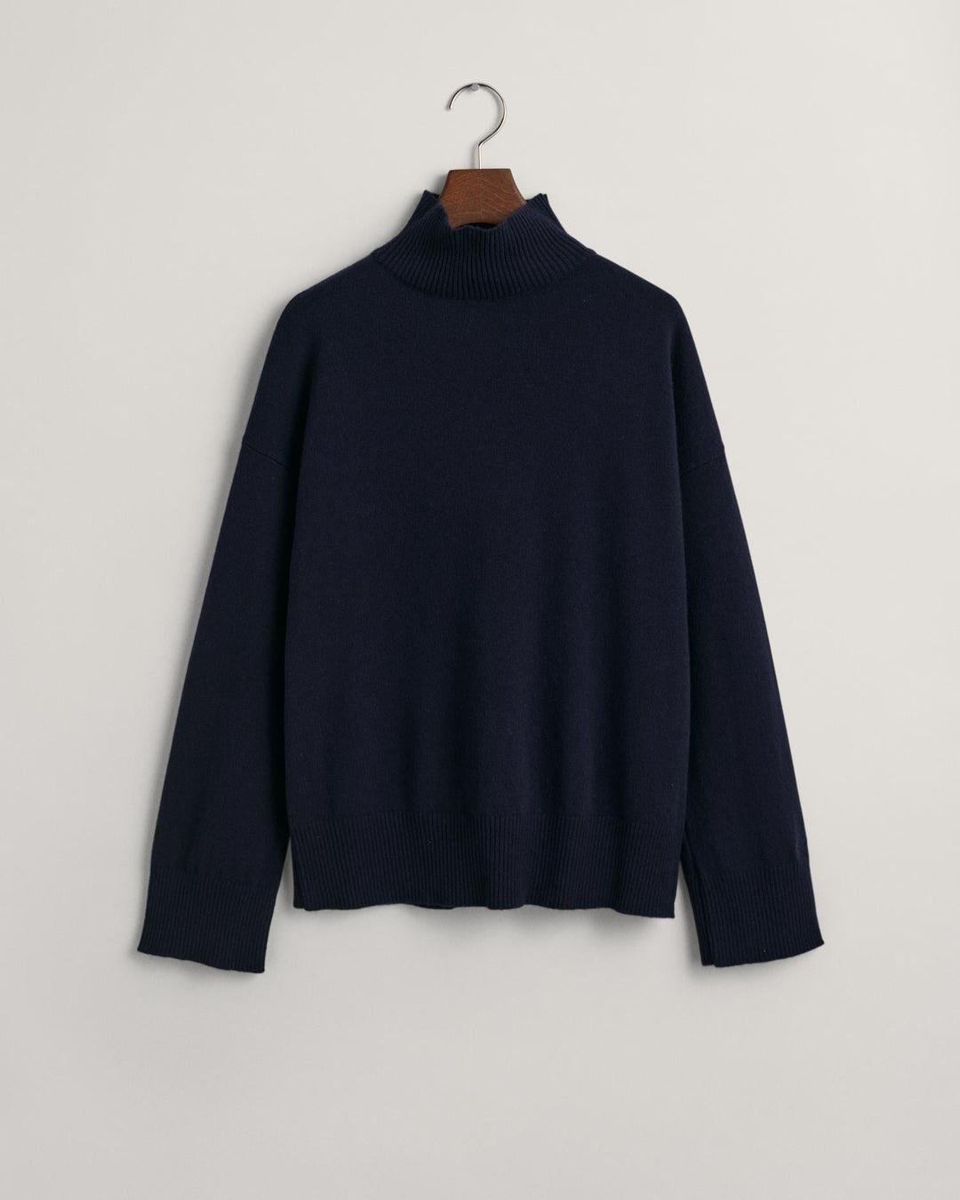 Superfine Lambswool Stand Collar Sweater Evening Blue | Genser | Smuk - Dameklær på nett