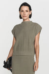 Sylvie Funnel Top Khaki