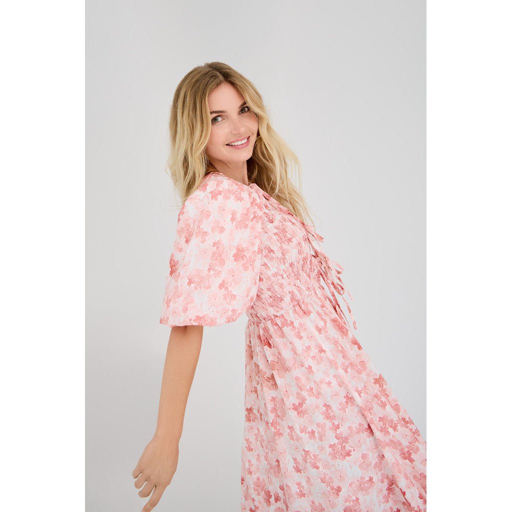 Tabita Dress Rose/White | Kjoler | Smuk - Dameklær på nett