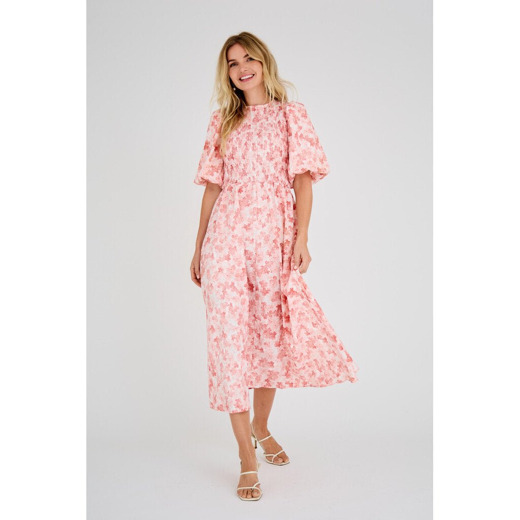 Tabita Dress Rose/White | Kjoler | Smuk - Dameklær på nett