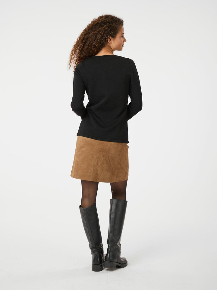 Teller Knit Blouse Black | Genser | Smuk - Dameklær på nett