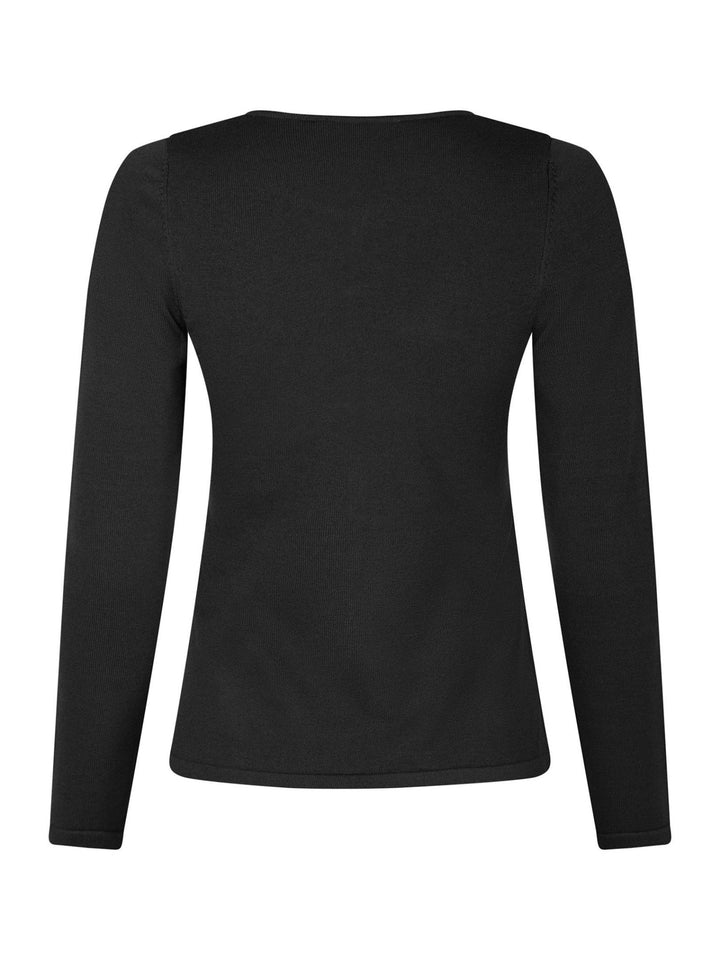 Teller Knit Blouse Black | Genser | Smuk - Dameklær på nett