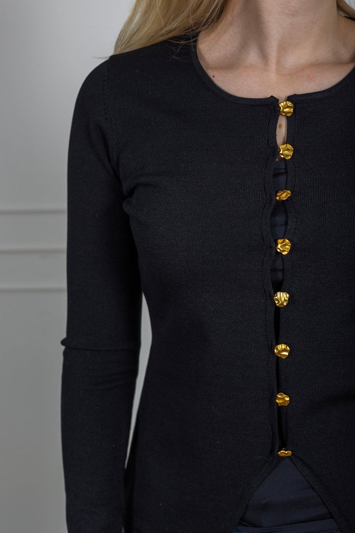 Teller Knit Blouse Black | Genser | Smuk - Dameklær på nett