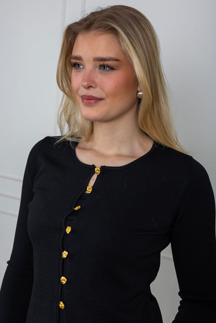 Teller Knit Blouse Black | Genser | Smuk - Dameklær på nett