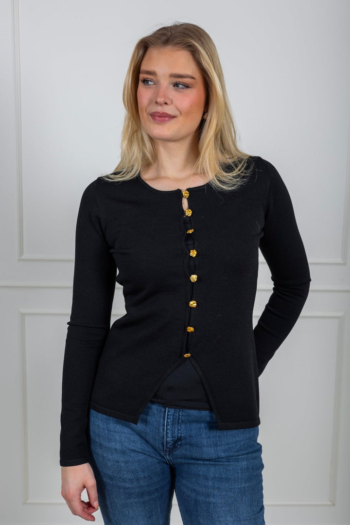 Teller Knit Blouse Black | Genser | Smuk - Dameklær på nett