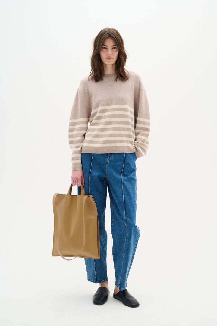 Tenleyiw Turtleneck Pullover Sandy Grey Melange/Haze | Genser | Smuk - Dameklær på nett