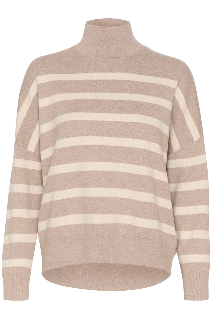 Tenleyiw Turtleneck Pullover Sandy Grey Melange/Haze | Genser | Smuk - Dameklær på nett