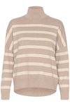 Tenleyiw Turtleneck Pullover Sandy Grey Melange/Haze