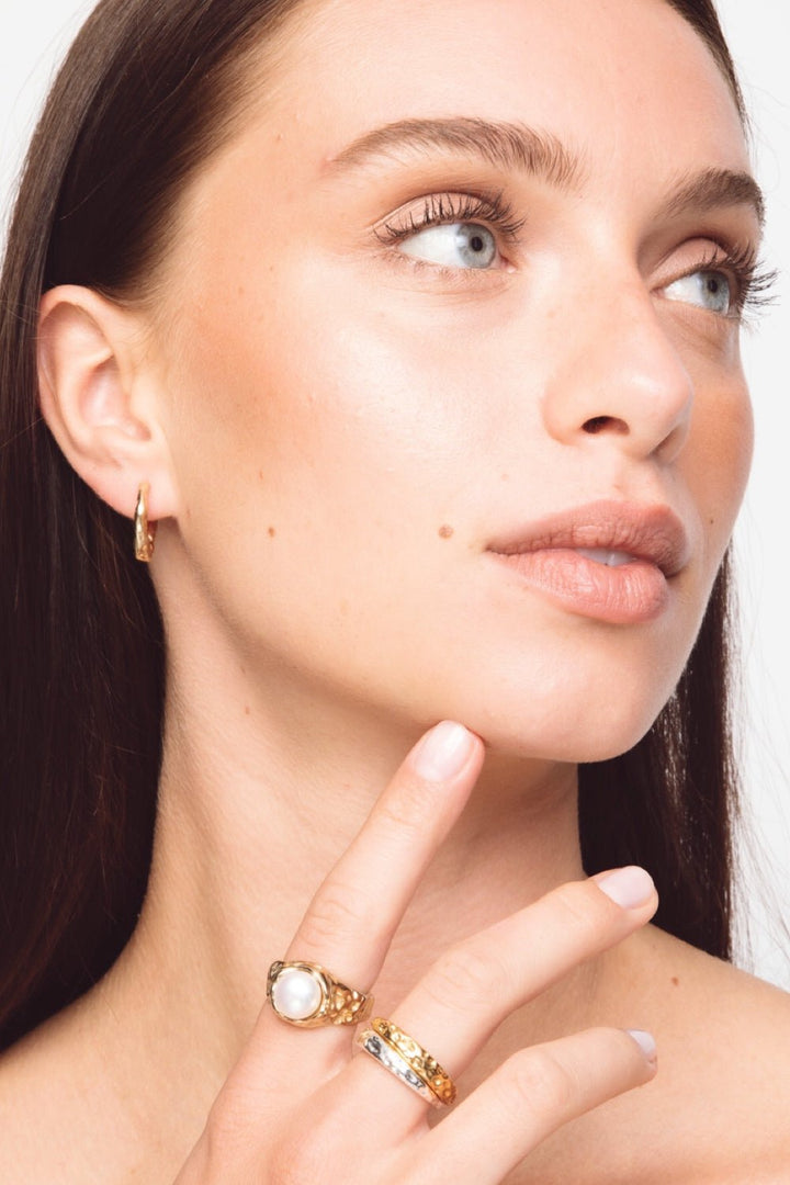 The Small Triangle Hoops Gold | Accessories | Smuk - Dameklær på nett