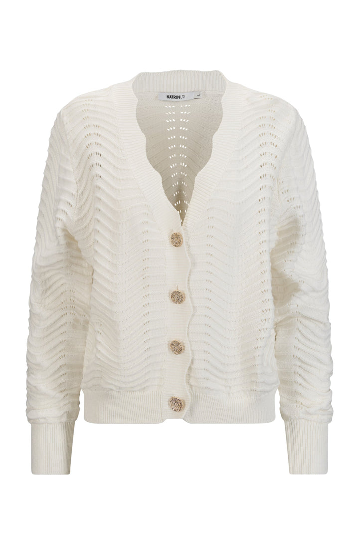 The Wave Inez Cardigan White | Genser | Smuk - Dameklær på nett