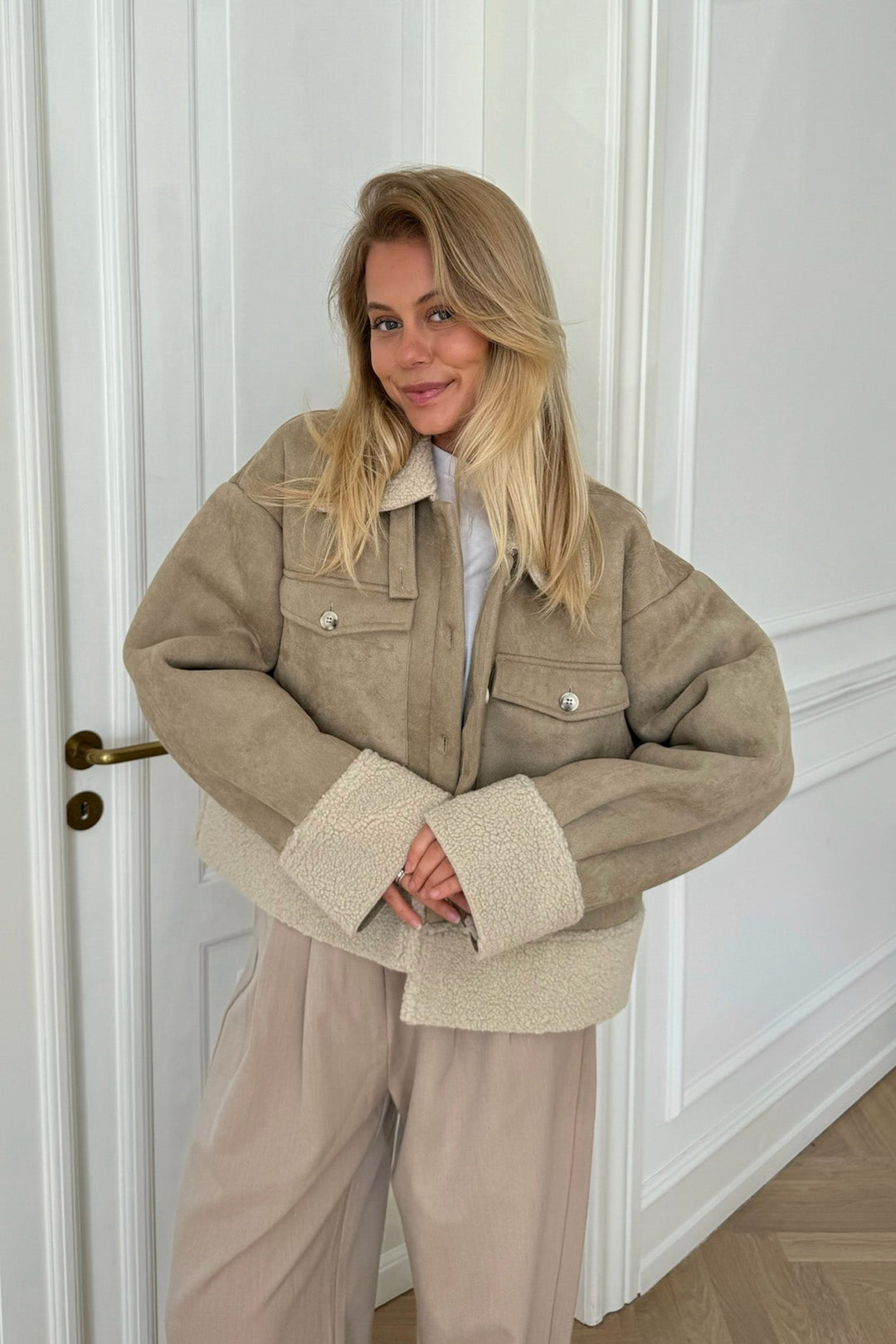 Theaic Teddy Jacket Light Brown | Yttertøy | Smuk - Dameklær på nett