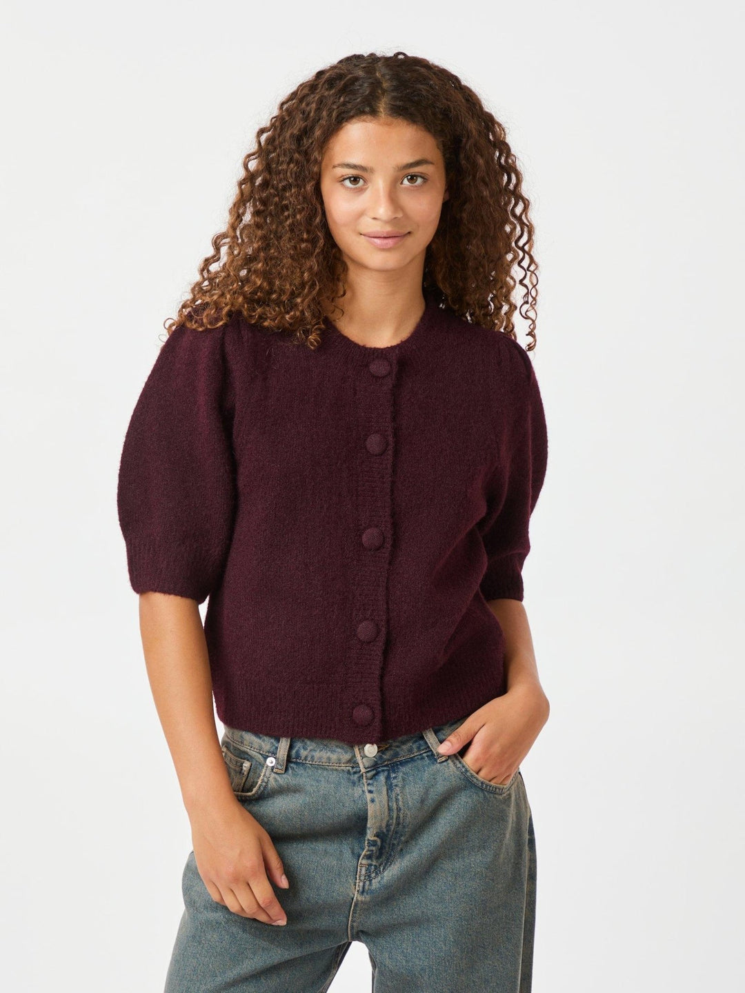 Trudy Knit Cardigan Wine | Genser | Smuk - Dameklær på nett