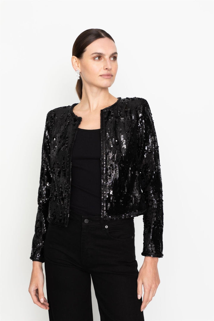 Vela Sequin Jacket Black | Yttertøy | Smuk - Dameklær på nett