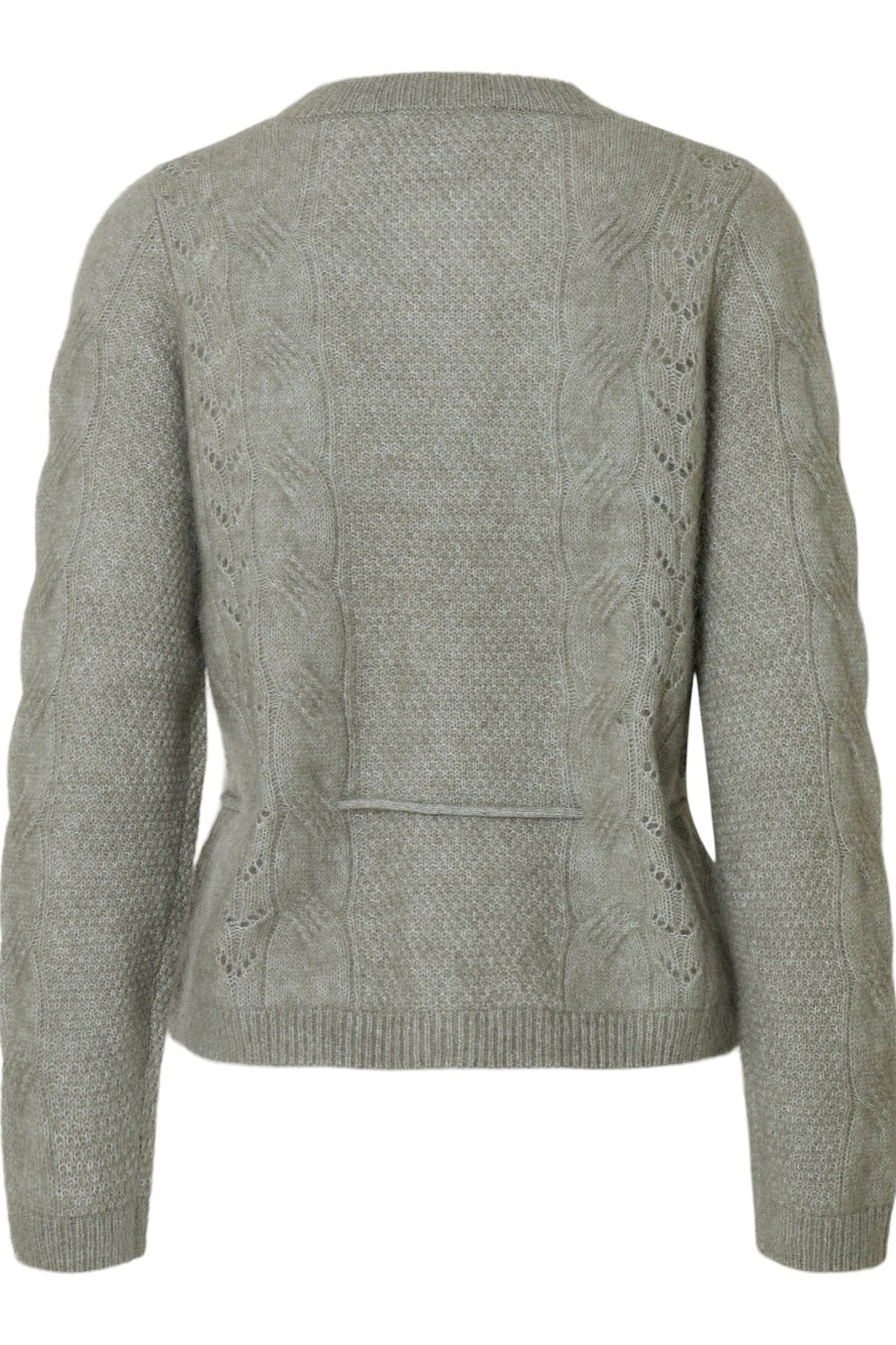 Vera Ls Knit Belt Cardigan Vetiver | Genser | Smuk - Dameklær på nett