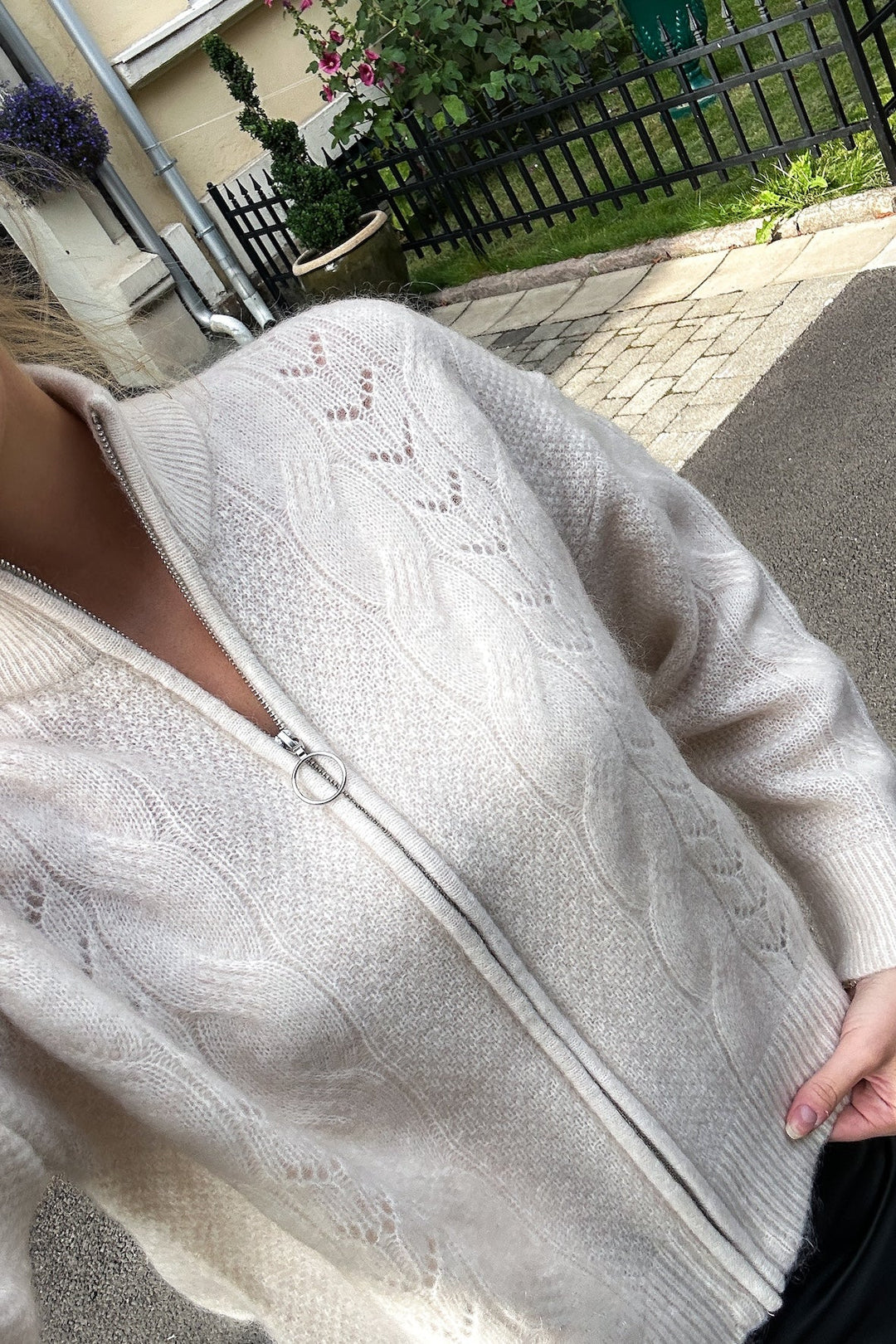 Vera Ls Knit Zip Cardigan Birch | Genser | Smuk - Dameklær på nett