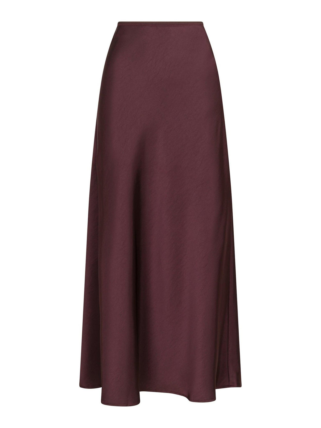 Vicky Heavy Sateen Skirt Burgundy | Skjørt | Smuk - Dameklær på nett